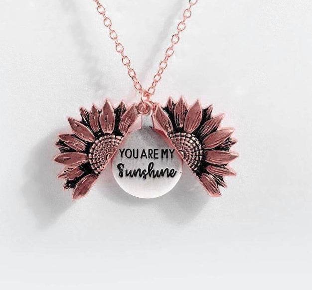 Sunflower Double-layer Lettering Necklace - ProTrendyz