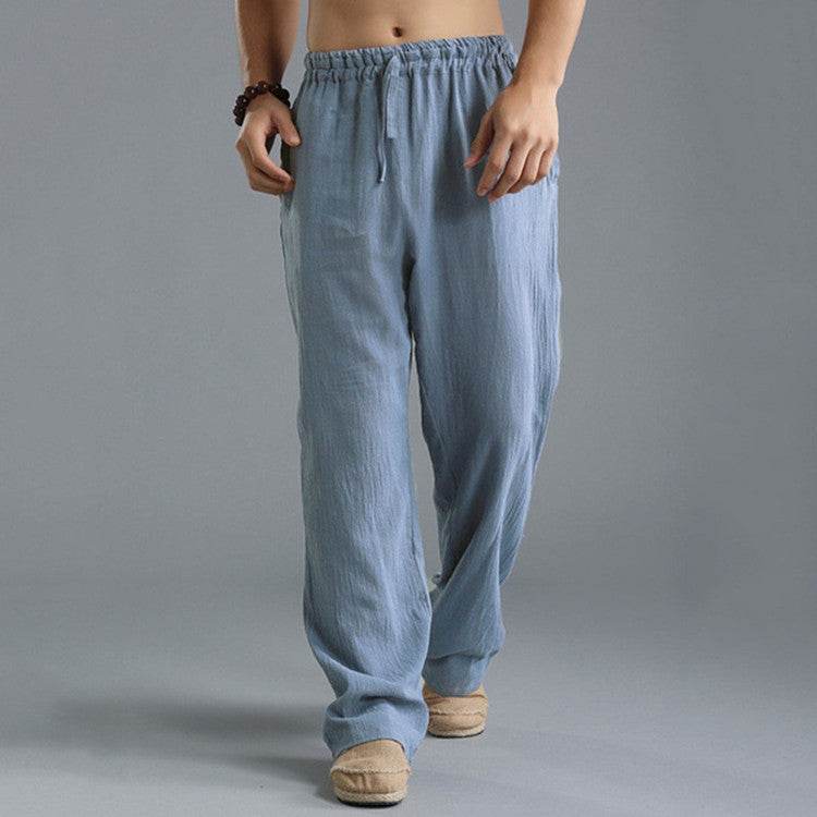 Men's Breathable Linen Loose Casual Sports Pants - ProTrendyz