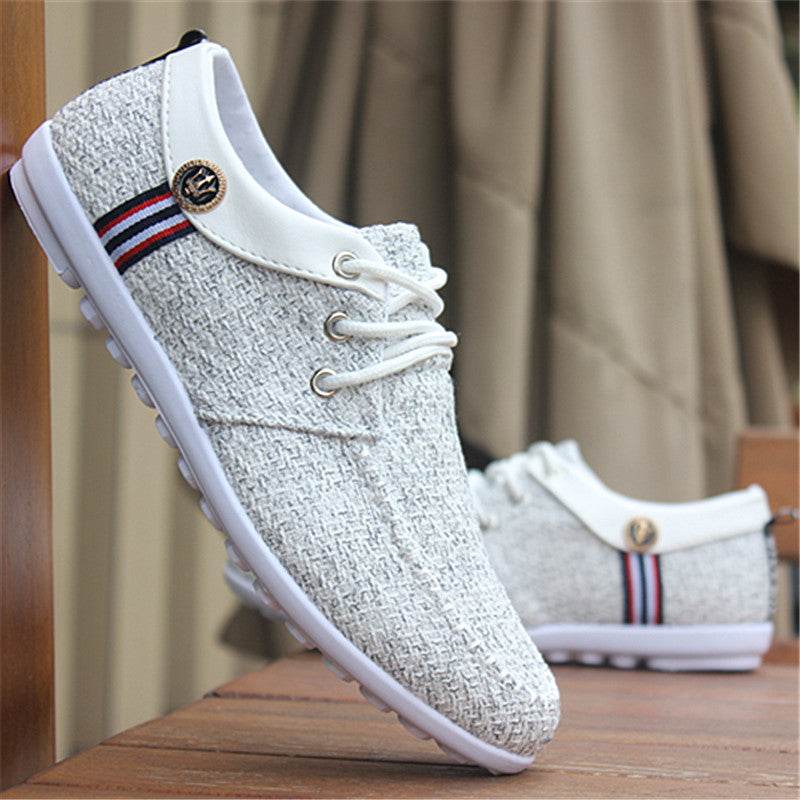 2024 Solid Color Non-slip Men Driving Shoes Spring Autumn New Leather Breathable Men's Peas Shoes British Casual Sneakers - ProTrendyz
