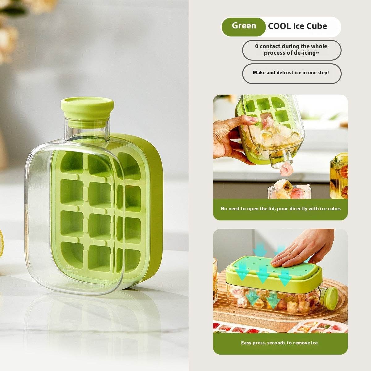 One-Click Molding Cooling Cup,Instant Ice Maker,Zero-Contact Design,Straw Included,Curling Mold,Portable & Stylish Chilled Drink - ProTrendyz