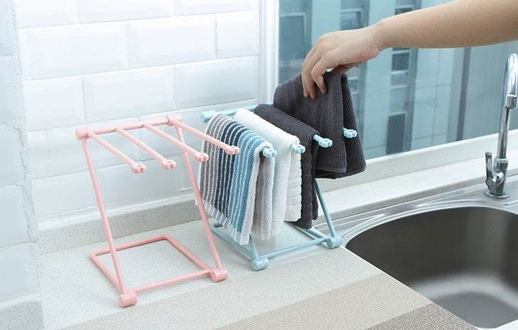 Foldable Dishcloth Shelf Kitchen Accessories Gadget Organizer - ProTrendyz