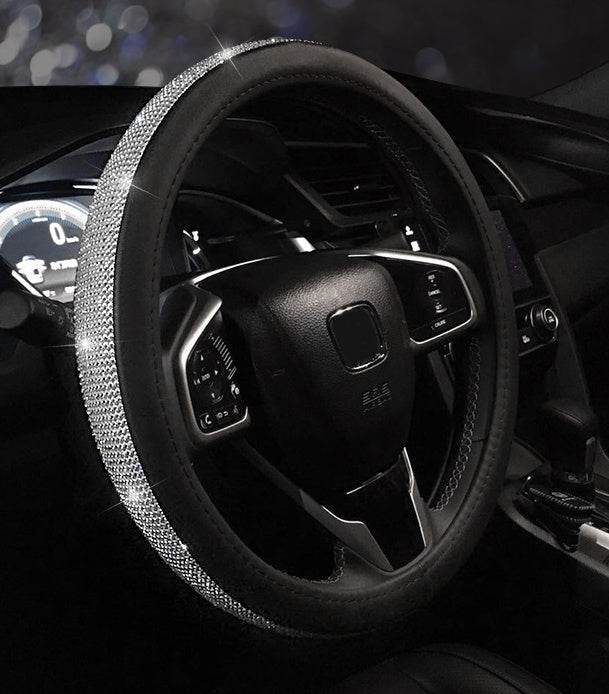 Car steering wheel handle set Four seasons universal really cute feminine cartoon leather anti-slip handle - ProTrendyz