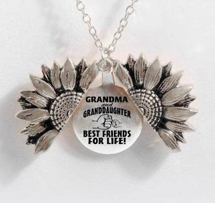Sunflower Double-layer Lettering Necklace - ProTrendyz