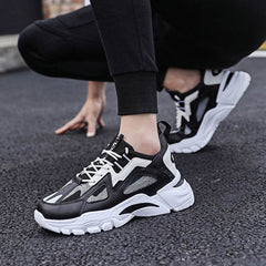 White Sneakers Men Non Slip Walking Running Shoes Sports - ProTrendyz
