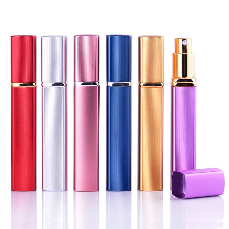 12ML Aluminum Perfume Tube Aluminum Tube Perfume Bottle Glass Bottle Empty Bottle Lipstick Type Perfume Bottled Square - ProTrendyz