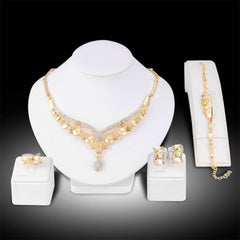 New European And American Exaggerated Jewelry Sets, Women's Bridal Jewelry Four Sets - ProTrendyz