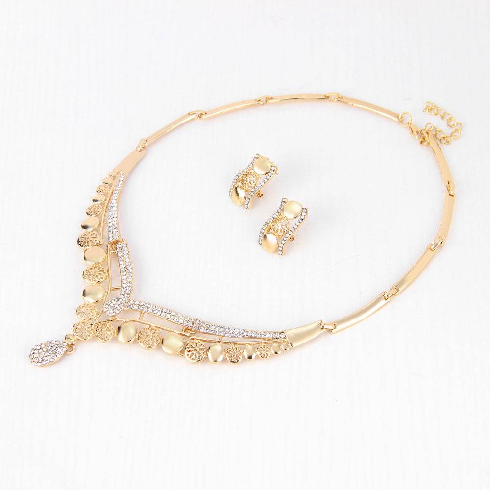 New European And American Exaggerated Jewelry Sets, Women's Bridal Jewelry Four Sets - ProTrendyz