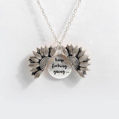 Sunflower Double-layer Lettering Necklace - ProTrendyz