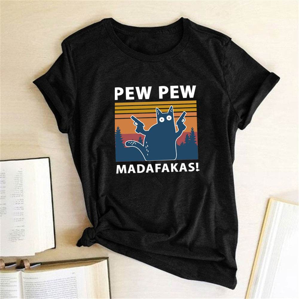 Short Sleeve Pew Maddakas T-Shirt European Size Top - ProTrendyz