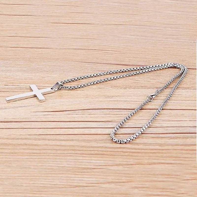 Classic Cross Necklace Men's Pendant Fashion Stainless Steel Jewelry - ProTrendyz