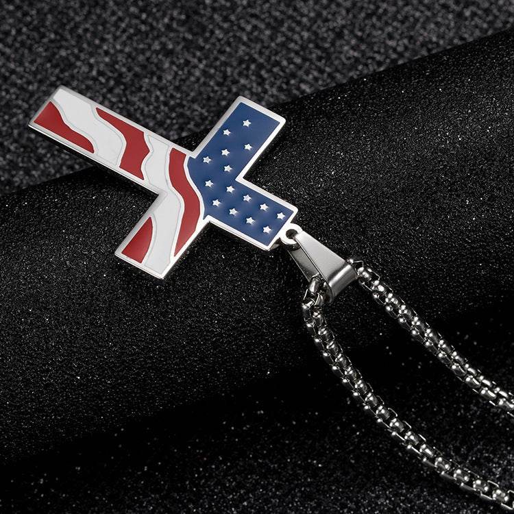 Flag Cross Necklace - ProTrendyz