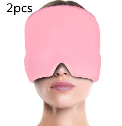 Ice Compress Headache Eye Mask Hat Relief For Migraines, Stress, And Tension Massage Tool - ProTrendyz
