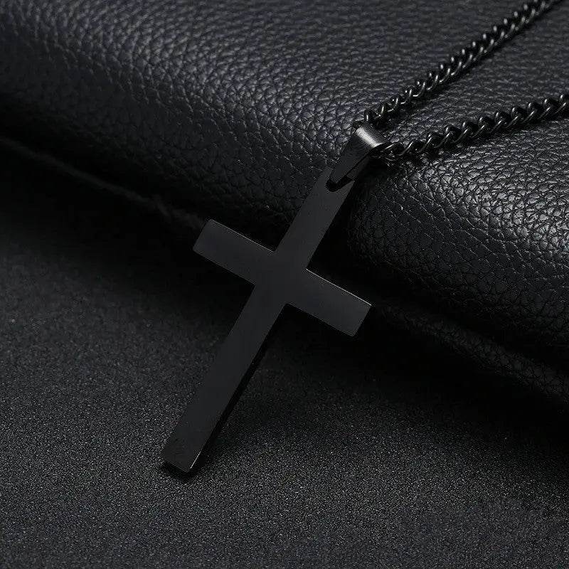 Classic Cross Necklace Men's Pendant Fashion Stainless Steel Jewelry - ProTrendyz