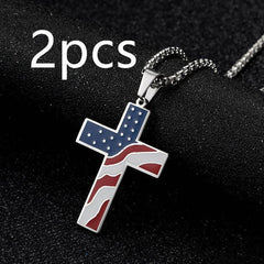 Flag Cross Necklace - ProTrendyz