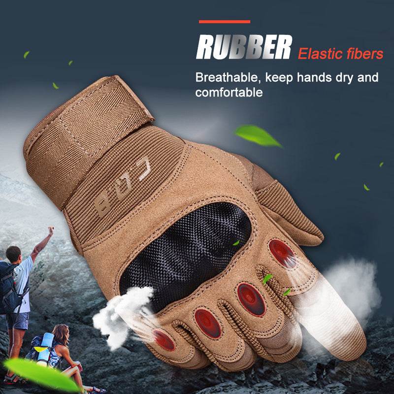 Tactical Gloves Army Military Men Gym Fitness Riding Half Finger Rubber Knuckle Protective Gear Male Tactical Gloves - ProTrendyz