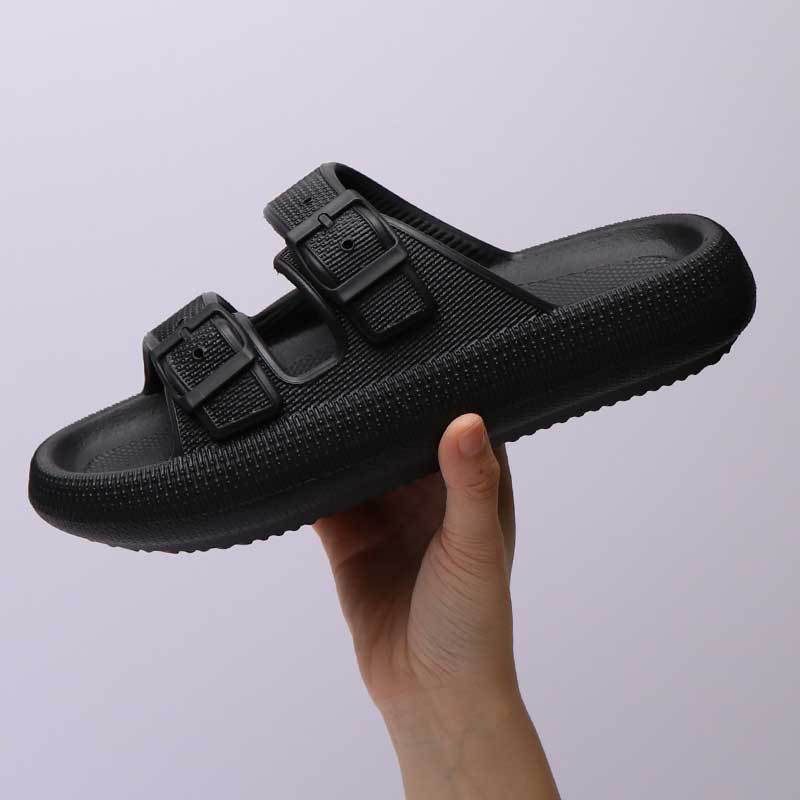 Platform Slippers Women's Summer Buckle Home Shoes Fashion Outdoor Wear Soft Bottom Sandals - ProTrendyz