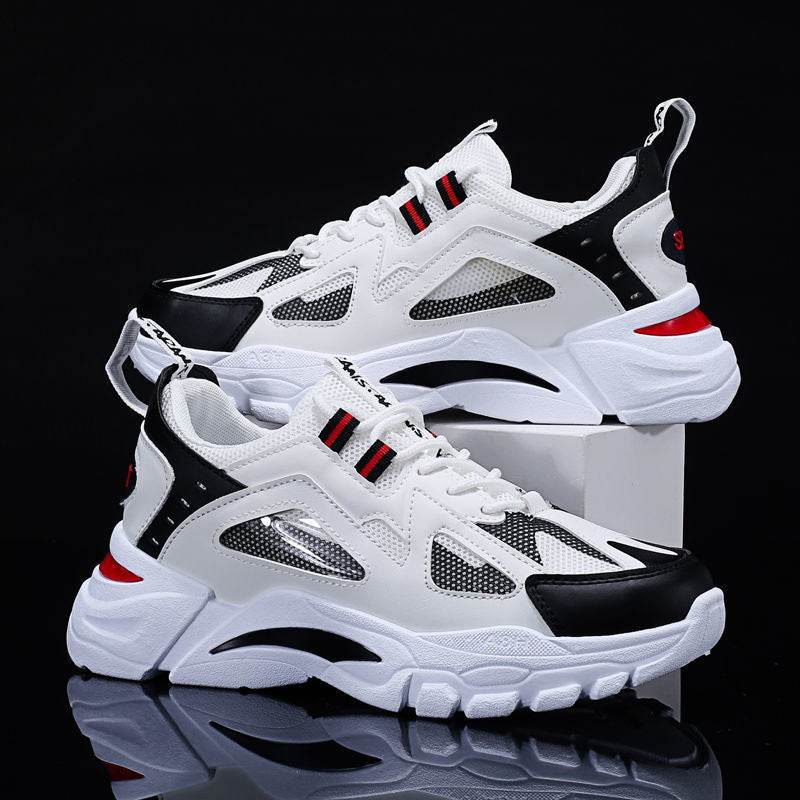 White Sneakers Men Non Slip Walking Running Shoes Sports - ProTrendyz