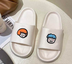 W Bear Slippers Female Home Non-slip Bathing Indoor And Outdoor Wear Soft Bottom Comfortable Sandals Male - ProTrendyz