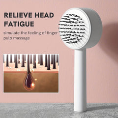 One-key Self-cleaning Hair Brush For Women Curly Hair Brush Anti-Static Airbag Massage Comb Airbag Massage Scalp Comb Professional Detangling One-key Self-cleaning - ProTrendyz
