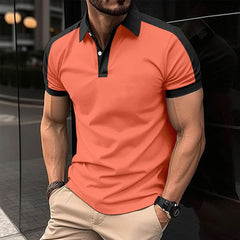 Men's Short Sleeve Business Shirt Summer Casual Polo Shirts - ProTrendyz