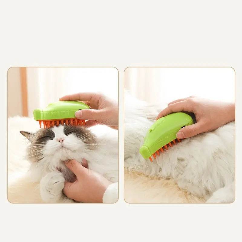 3 In 1 Pet Steam Brush Cat Dog Cleaning Steamy Spray Massage Beauty Comb Hair Removal Grooming Supplies Pets Accessories - ProTrendyz