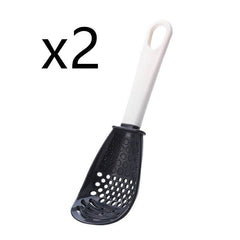 Multifunctional Slotted Spoon Grinding Cooking Spoon Mashed Auxiliary Food Ginger Garlic Spoon Press Potatoe Stir-frying Spatula Kitchen Gadget - ProTrendyz