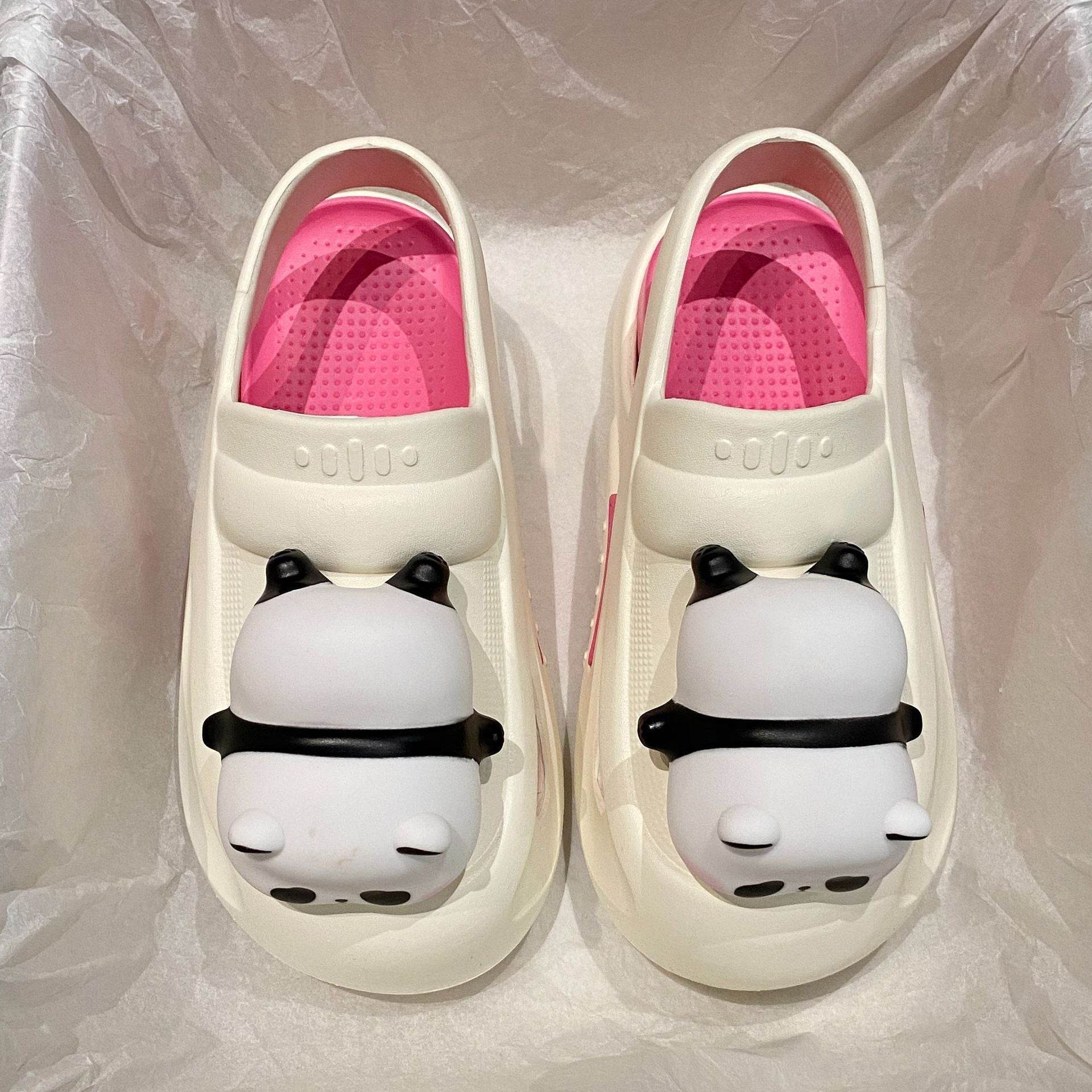 2024 Cute Slipper With Panda Lamp Summer Sandales Femme Light Funny Woman Slippers Shoes Women - ProTrendyz