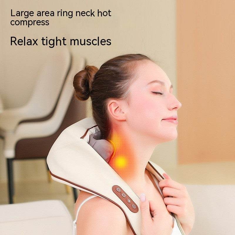 Home Kneading Hot Compress Shoulder And Neck Massager - ProTrendyz