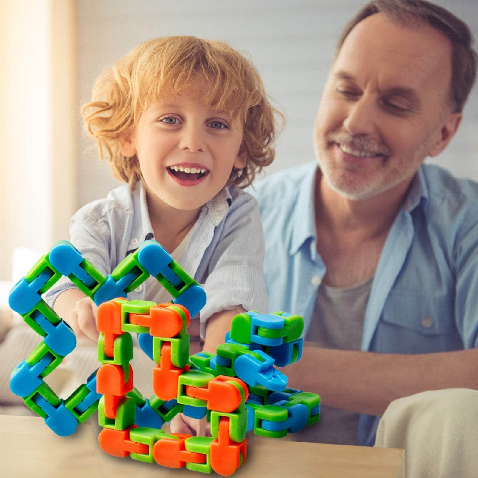 Funny Fidget Chain Anti Stress Toy for Adult Bike Chain Fidget Bracelet Puzzle Educational Toys - ProTrendyz