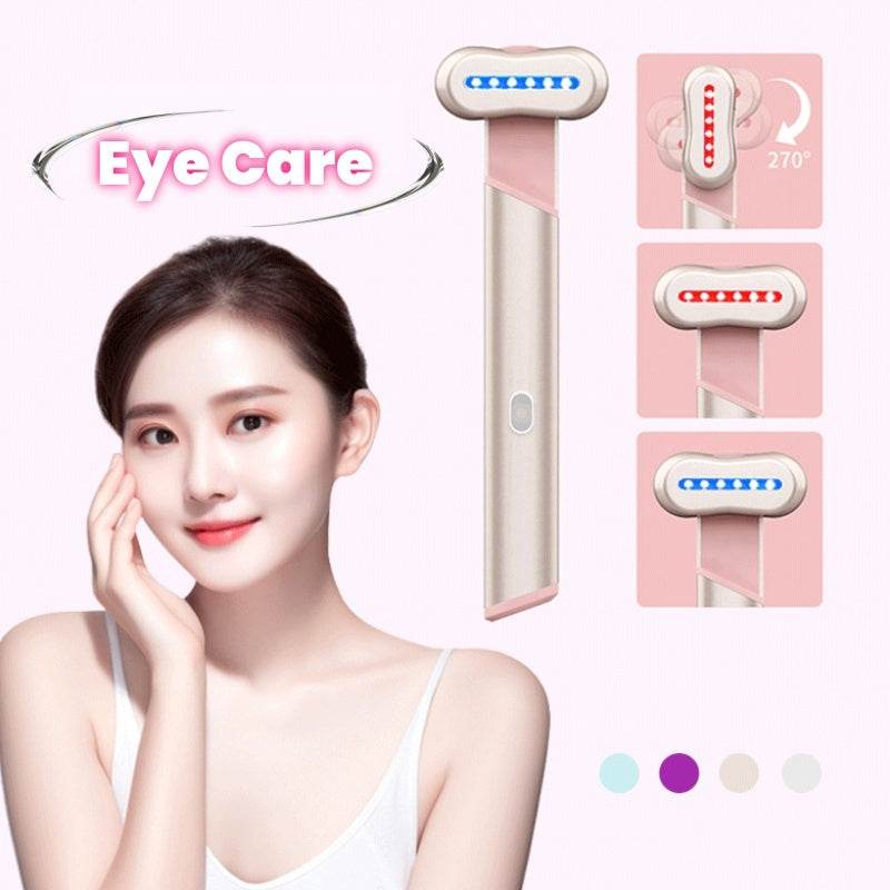 4 Colors Electric Eye Massager Red Blue Light Massage Eye Beautification Instrument Therapeutic Warmth Face Massage - ProTrendyz