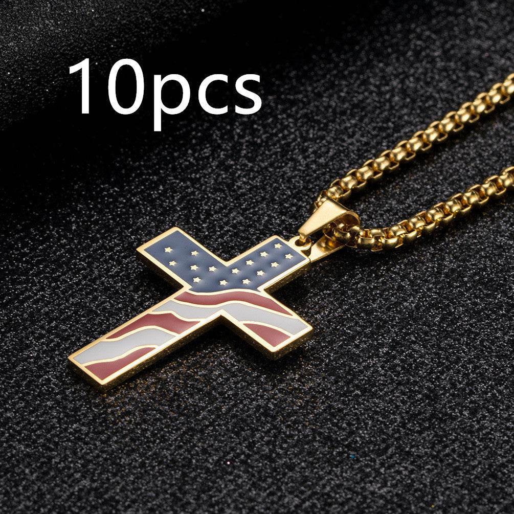 Flag Cross Necklace - ProTrendyz