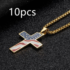 Flag Cross Necklace - ProTrendyz