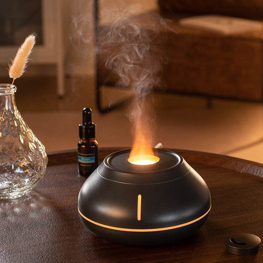 New Humidifier Colorful Simulation Flame Aroma Diffuser Desktop Creativity Humidifier For Home Room - ProTrendyz