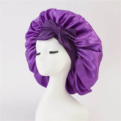 New Silk Bonnet For Sleeping Women Satin Bonnet Hair Bonnet Night Sleep Cap Scarf Wrap For Curly Hair With Tie Band For Curly Hair - ProTrendyz