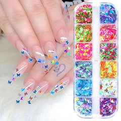 Symphony butterfly sequin nail decoration - ProTrendyz