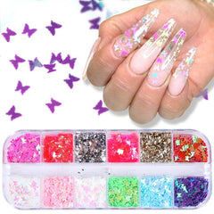 Symphony butterfly sequin nail decoration - ProTrendyz