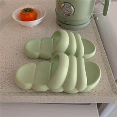 Solid Color Japanese Style Sandals And Slippers Non-slip Bath Bathroom Slippers - ProTrendyz
