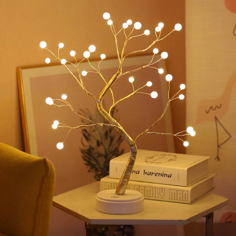 Tree Light Touch Switch Pearl Star Night Light - ProTrendyz