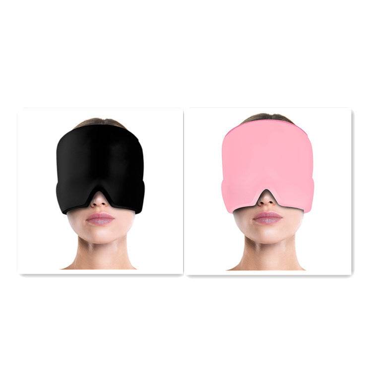 Ice Compress Headache Eye Mask Hat Relief For Migraines, Stress, And Tension Massage Tool - ProTrendyz