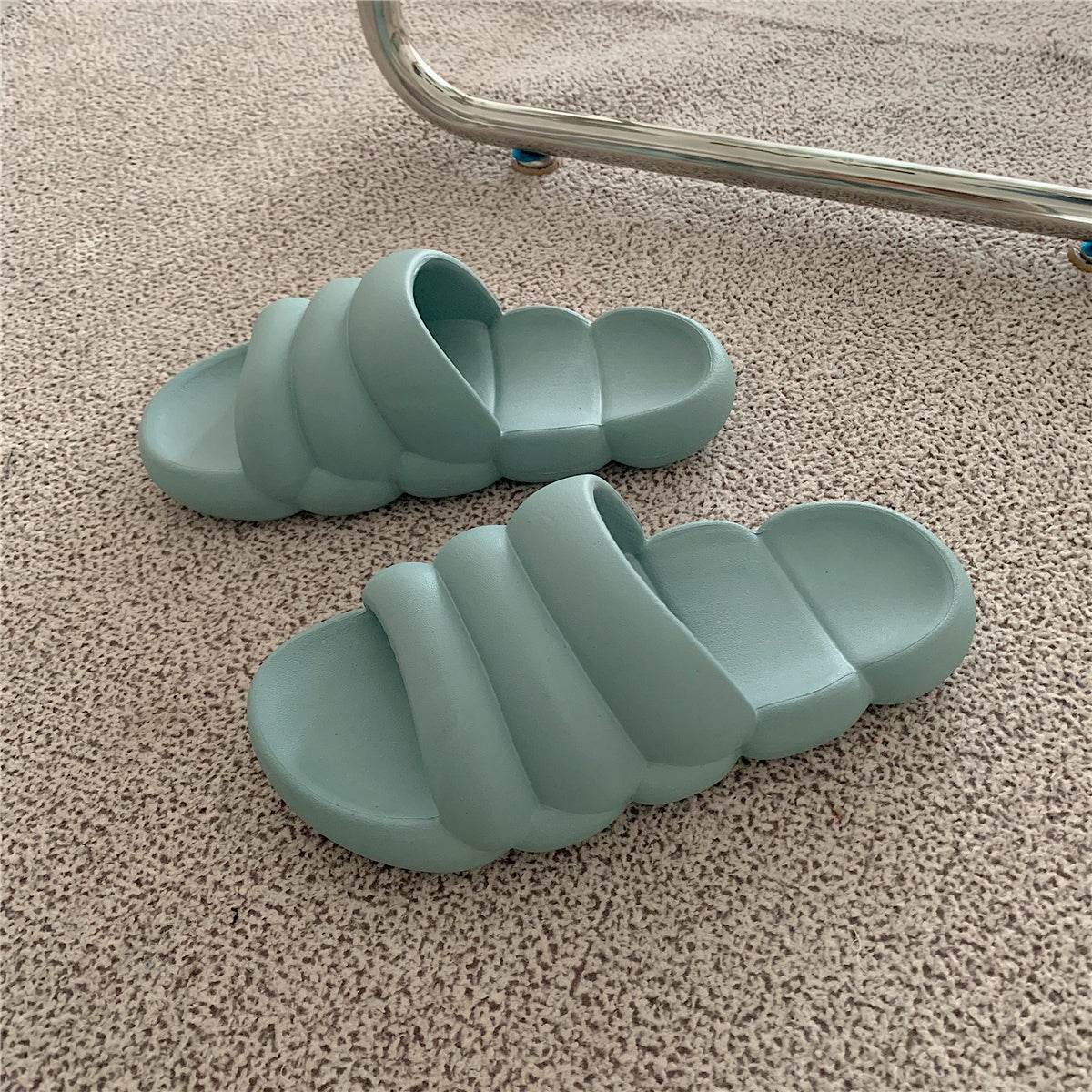 Solid Color Japanese Style Sandals And Slippers Non-slip Bath Bathroom Slippers - ProTrendyz