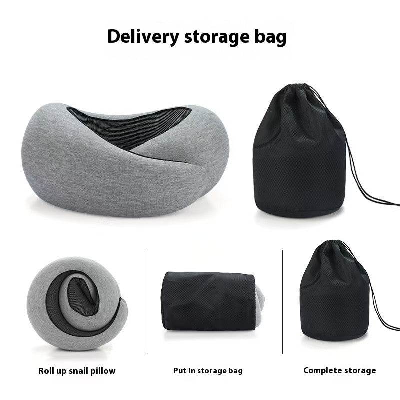 Soft Memory Foam Travel Neck Pillow U Shape Adjustable Support Comfortably Sleeping On Plane Car Office Noon Break - ProTrendyz