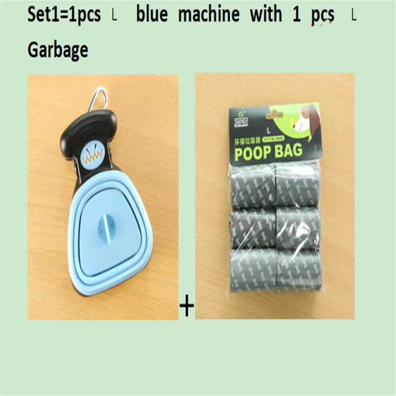 Dog Pet Travel Foldable Pooper Scooper With 1 Roll Decomposable bags Poop Scoop Clean Pick Up Excreta Cleaner Epacket Shipping - ProTrendyz