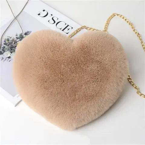 Love Bags For Women Plush Chain Shoulder Bags Valentine's Day Party Bag US - ProTrendyz