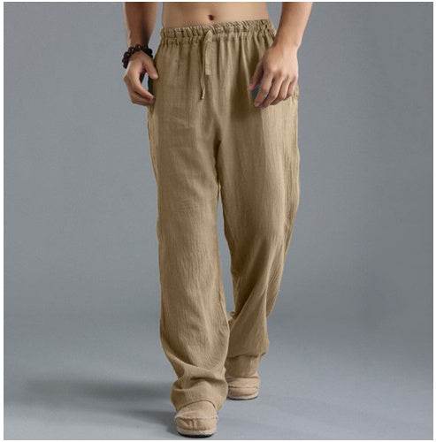 Men's Breathable Linen Loose Casual Sports Pants - ProTrendyz