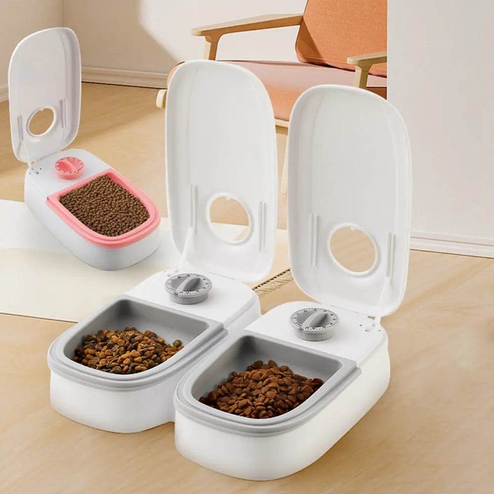 Automatic Pet Feeder Smart Food Dispenser For Cats Dogs Timer Stainless Steel Bowl Auto Dog Cat Pet Feeding Pets Supplies - ProTrendyz