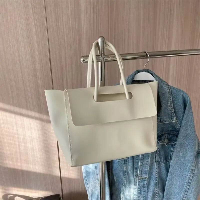 Fashion Women Shoulder Bags Large Capacity Handbags Simple Retro Tote Bags Solid Color Famous Brand High Quality Bags - ProTrendyz