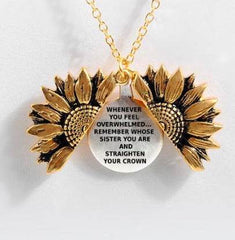 Sunflower Double-layer Lettering Necklace - ProTrendyz