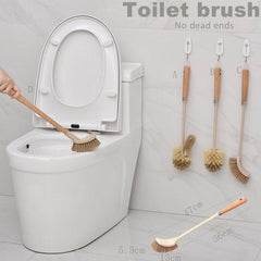 Wooden Household Handle Toilet Brush Cleaning Tools Bathroom Cleaning Brush Kitchen Floor Cleaner Brushes - ProTrendyz