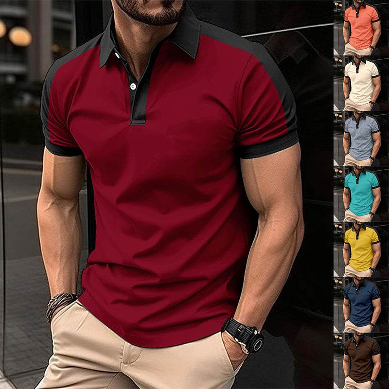 Men's Short Sleeve Business Shirt Summer Casual Polo Shirts - ProTrendyz