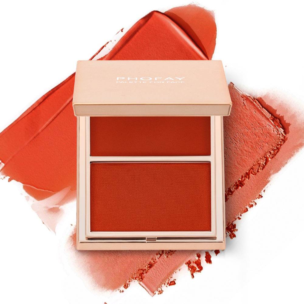 PHOFAY Double-Take Cream & Powder Blush Duo - ProTrendyz